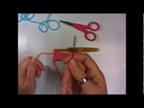 How to Weave in Yarn Ends as You Crochet — still from the Poochie Baby video tutorial